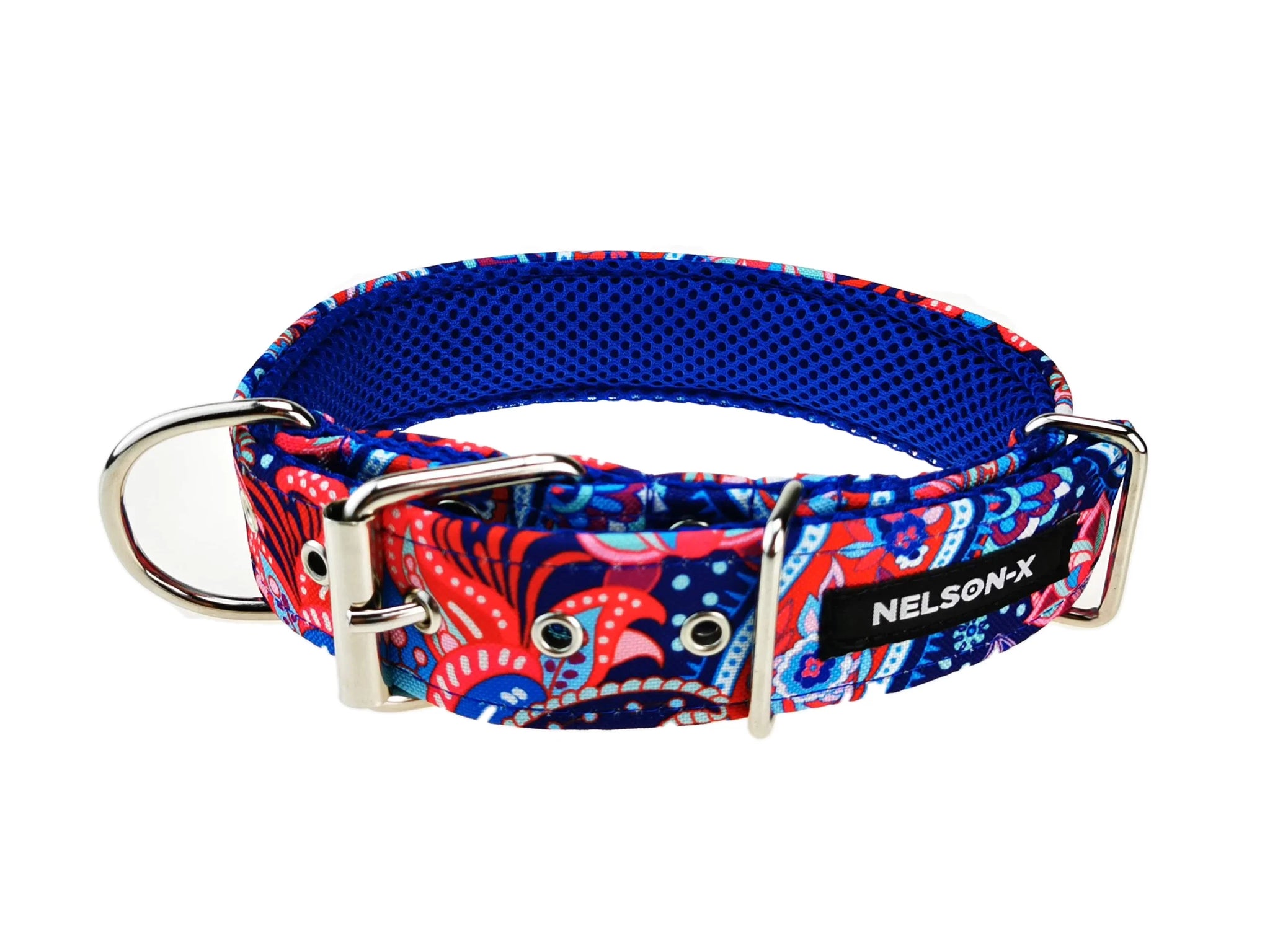 NELSON-X SAFETY FLORAL 5 cm nicht abnehmbares Hundehalsband